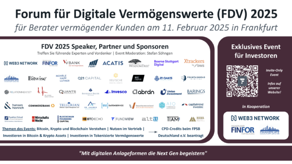 Forum für Digitale Vermögenswerte (FDV) 2025 Event Visual